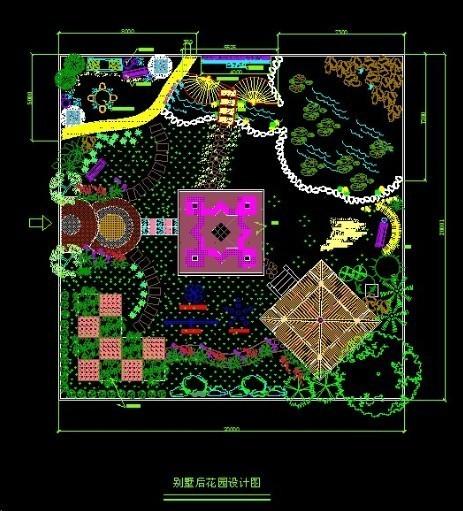 40套别墅庭院私家花园景观设计园林cad平面图