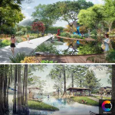 新款精品湿地公园滨水城市休闲农业园林景观规划设计方案投标文本